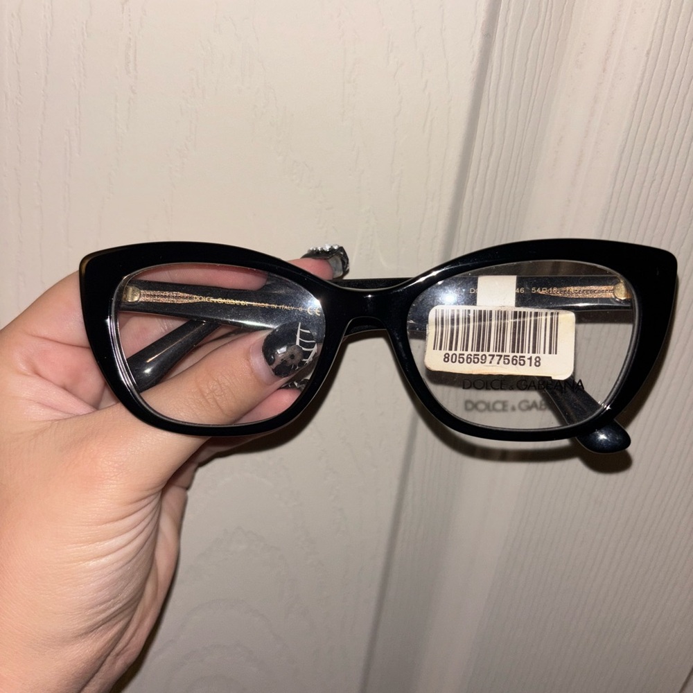 Dolce & Gabbana Black Rectangular Glasses